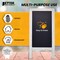 Better Office Products Magnetic A-Frame Chalkboard Sign, 20in x 40in Standing Easel, W/Chalk Marker/Chalk/Eraser, Whitewash 00840 - alternate 3